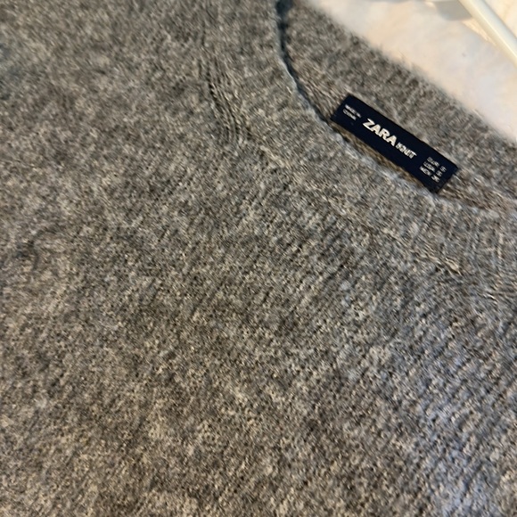 ZARA grey oversized sweater - Picture 3 of 4